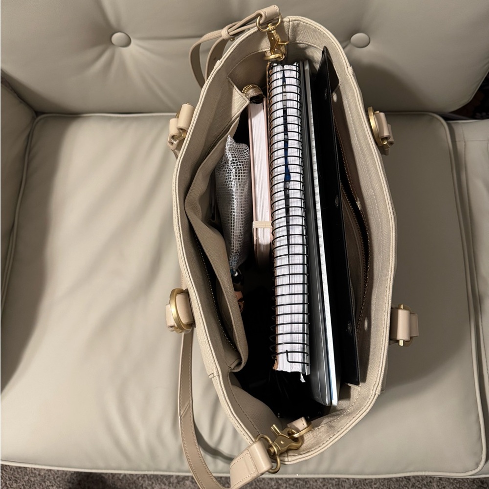 Dagne Dover Cream Tote Bag - Picture 8 of 11